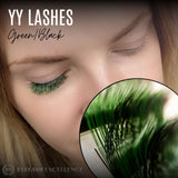 Two-Tone Green/Black YY Lashes