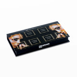 Eyelash packaging with product details on a white background