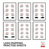 Lash Mapping Practise Sheets