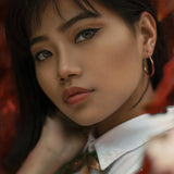 Close-up of a person with a blurred background