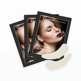 Three packages of Eyelash Excellence Microfoam Eye Patches with a model's face on the packaging.