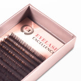 Eyelash excellence product in a pink box on a white background