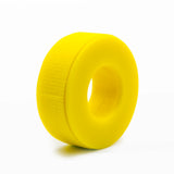 Yellow lash tape on a white background