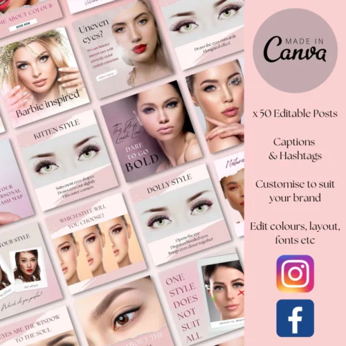 50 Canva Eye Styling Instagram Post Templates