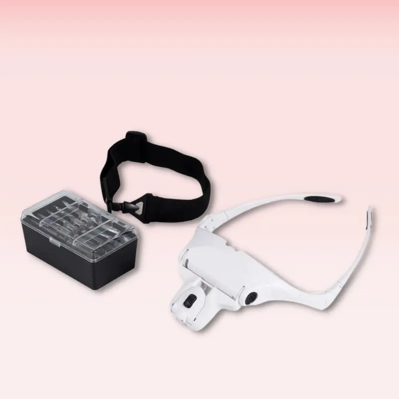 Sport Fit LED Magnifying Glasses for Eyelash Extensions - GladGirl